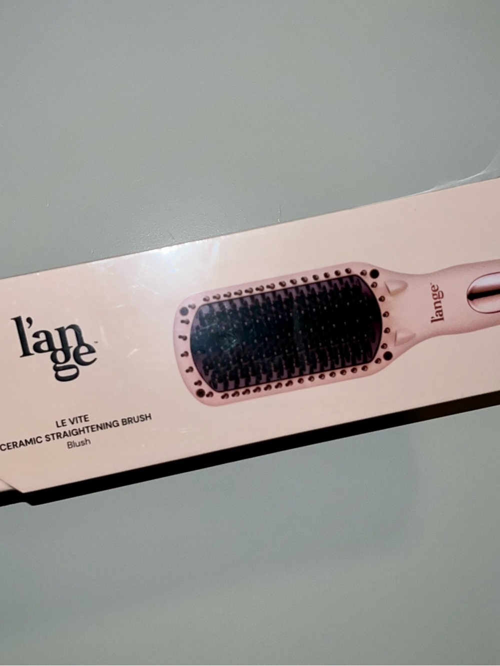 L'ange Le Vite Ceramic Straightening Brush - Blush NWT